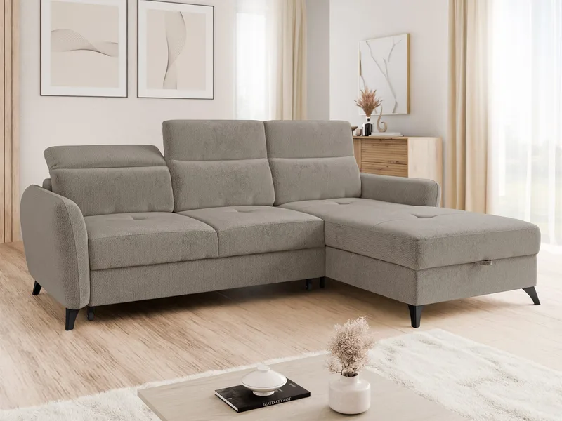 Sies 3-sits Bäddsoffa divan höger med förvaring - Möbler - Soffa - Bäddsoffa