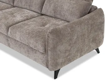Sies 3-sits Bäddsoffa divan vänster med förvaring - brun - Möbler - Soffa - Bäddsoffa