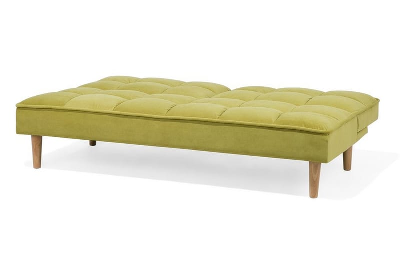 Siljan 3-sits Rektangulär Fällbar Bäddsoffa 105x177 cm i Sammet - Grön - Möbler - Soffa - Bäddsoffa