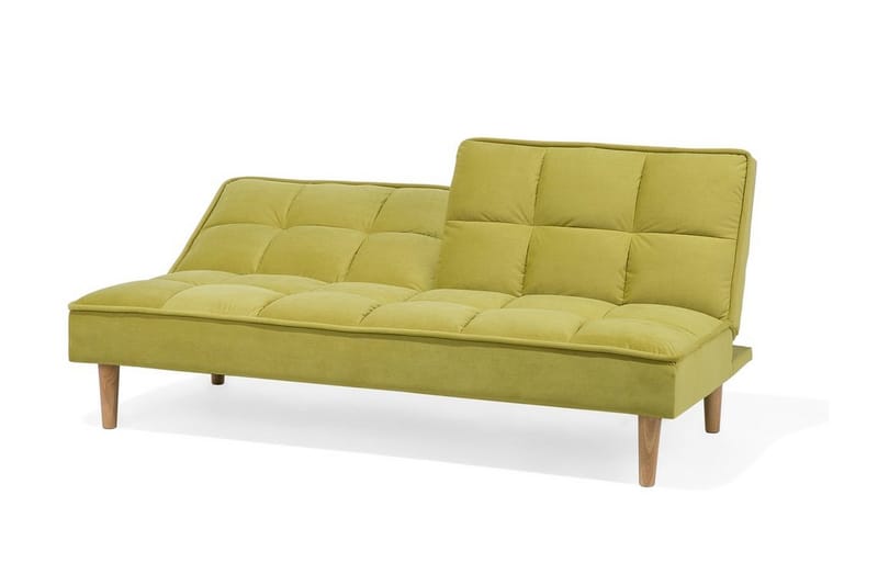 Siljan 3-sits Rektangulär Fällbar Bäddsoffa 105x177 cm i Sammet - Grön - Möbler - Soffa - Bäddsoffa