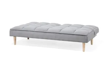 Siljan 3-sits Rektangulär Längsbäddad Bäddsoffa 105x177 cm i Tyg - Grå - Möbler - Soffa - Bäddsoffa