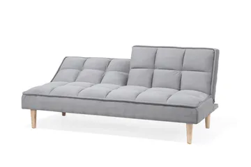 Siljan 3-sits Rektangulär Längsbäddad Bäddsoffa 105x177 cm i Tyg - Grå - Möbler - Soffa - Bäddsoffa