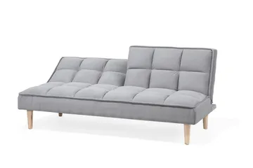 Siljan 3-sits Rektangulär Längsbäddad Bäddsoffa 105x177 cm i Tyg - Grå - Möbler - Soffa - Bäddsoffa
