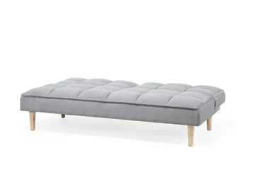 Siljan 3-sits Rektangulär Längsbäddad Bäddsoffa 105x177 cm i Tyg - Grå - Möbler - Soffa - Bäddsoffa
