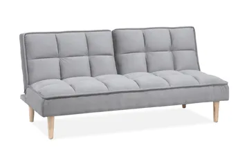 Siljan 3-sits Rektangulär Längsbäddad Bäddsoffa 105x177 cm i Tyg - Grå - Möbler - Soffa - Bäddsoffa
