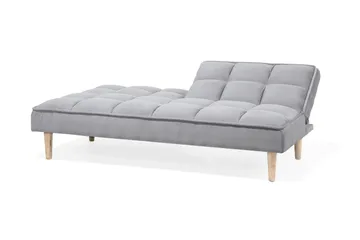 Siljan 3-sits Rektangulär Längsbäddad Bäddsoffa 105x177 cm i Tyg - Grå - Möbler - Soffa - Bäddsoffa