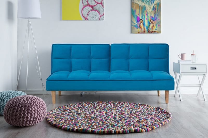 Siljan Bäddsoffa 177 cm - Blå - Möbler - Soffa - Bäddsoffa