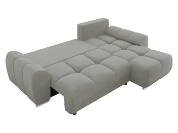 Simerly 4-sits Bäddsoffa divan vänster med förvaring - Grå - Möbler - Soffa - Bäddsoffa
