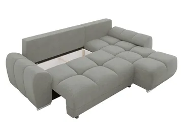 Simerly 4-sits Bäddsoffa divan vänster med förvaring - Grå - Möbler - Soffa - Bäddsoffa