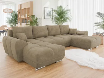 Simerly U-formad 5-sits Bäddsoffa med förvaring - beige - Möbler - Soffa - Bäddsoffa