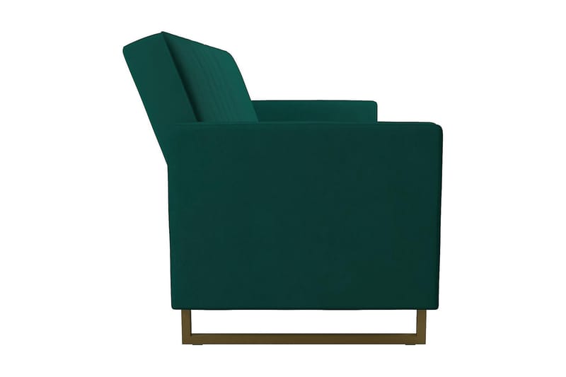 Skylar 2-sits Bäddsoffa Ställbar Sammet/Grön /Mässing - Novogratz - Möbler - Soffa - Bäddsoffa