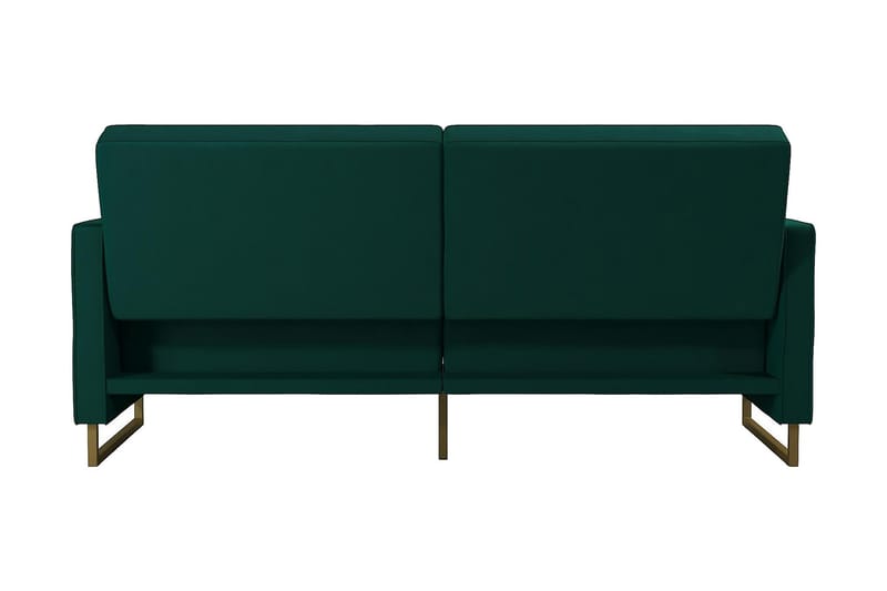 Skylar 2-sits Bäddsoffa Ställbar Sammet/Grön /Mässing - Novogratz - Möbler - Soffa - Bäddsoffa