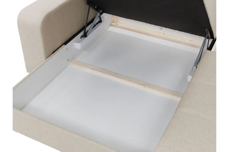 Smolmark Bäddsoffa med Divan 3-sits - Beige - Möbler - Soffa - Bäddsoffa