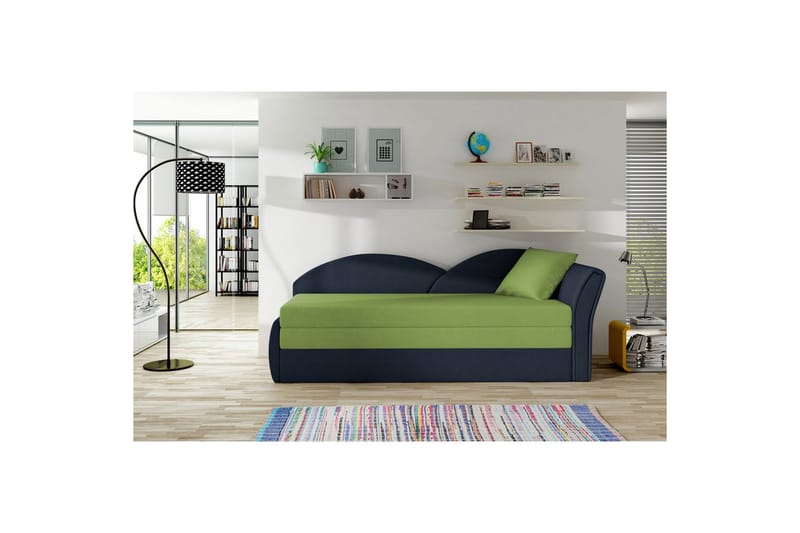 Soffa Eltap Aga 218x80x77 cm - Alova 42, Alova 79 Grön, Blå, Höger - Möbler - Soffa - Bäddsoffa