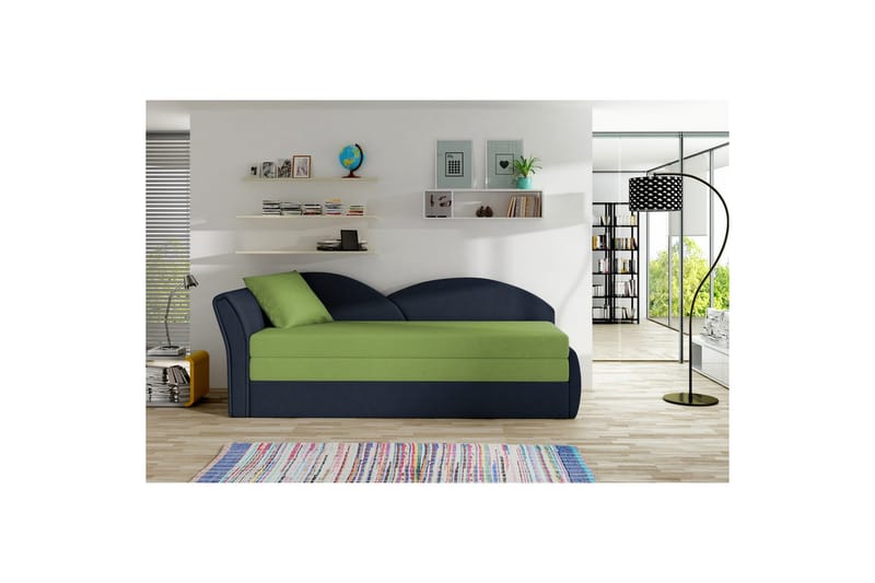 Soffa Eltap Aga 218x80x77 cm - Alova 42, Alova 79 Grön, Blå, Vänster - Möbler - Soffa - Bäddsoffa