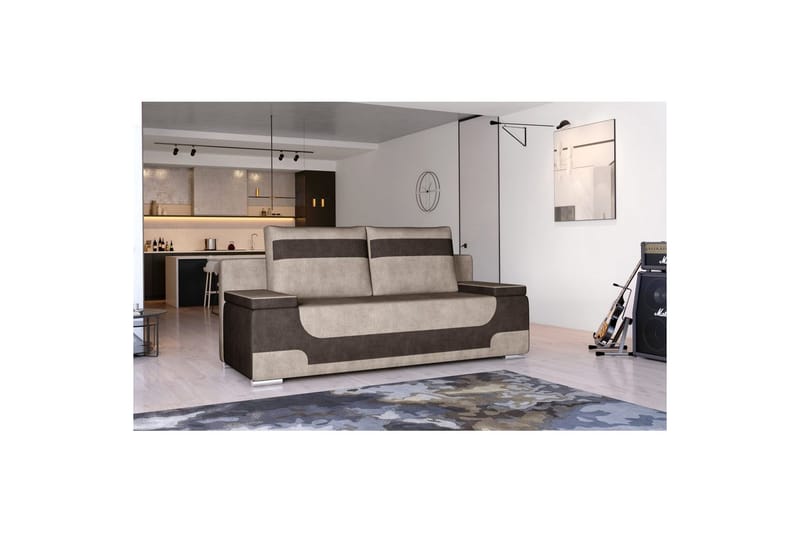 Soffa Eltap Area 200x90x92 cm - Dora 22, Dora 28, Brun, Mörkbrun - Möbler - Soffa - Bäddsoffa