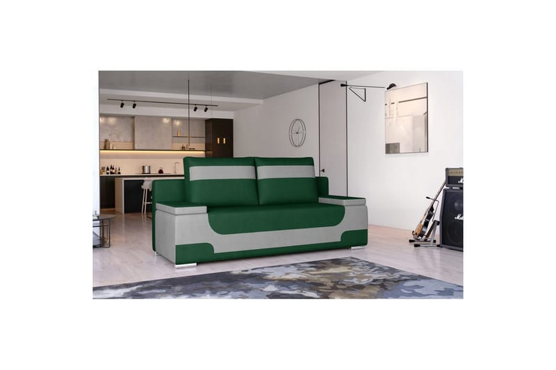 Soffa Eltap Area 200x90x92 cm - Monolith 37, Monolith 84, Grön, Ljusgrå - Möbler - Soffa - Bäddsoffa