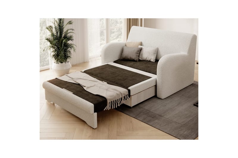Soffa Eltap Ario 130x85x103 cm - Royal 01, Vit - Möbler - Soffa - Bäddsoffa