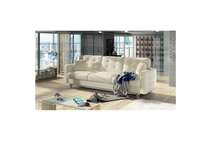 Soffa Eltap Asgard 233x93x92 cm - Soft 33, Beige - Möbler - Soffa - Bäddsoffa