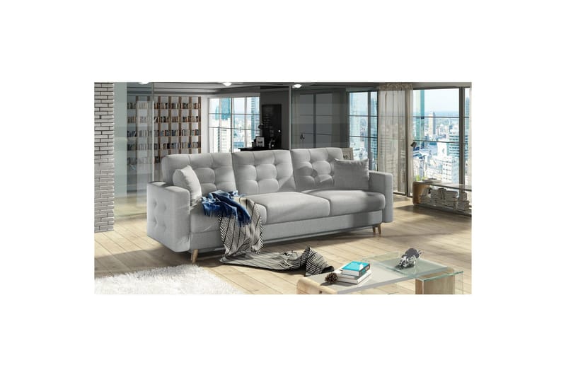 Soffa Eltap Asgard 233x93x92 cm - Solid 09, Beige - Möbler - Soffa - Bäddsoffa