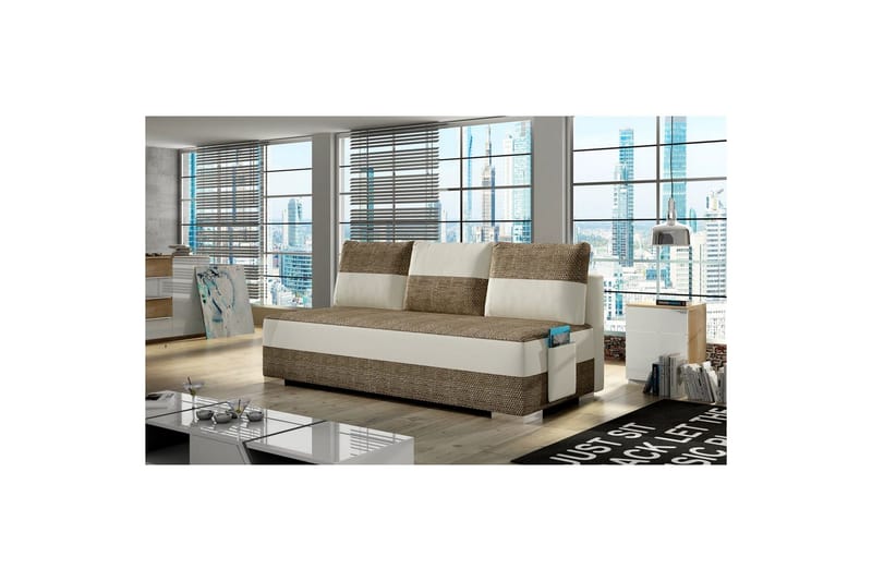 Soffa Eltap Atila 200x83x92 cm - Berlin 03, Mjuk 33, Beige - Möbler - Soffa - Bäddsoffa