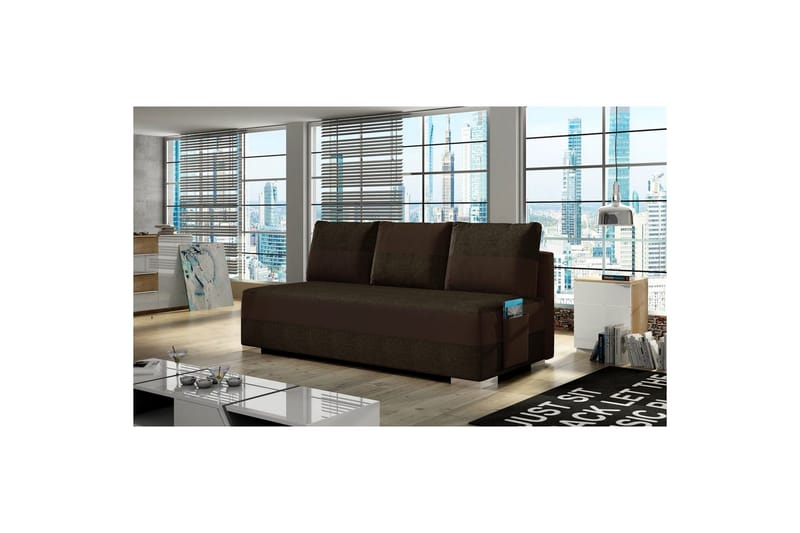 Soffa Eltap Atila 200x83x92 cm, Sawana 16, Soft 66, Brun, Mörkbrun