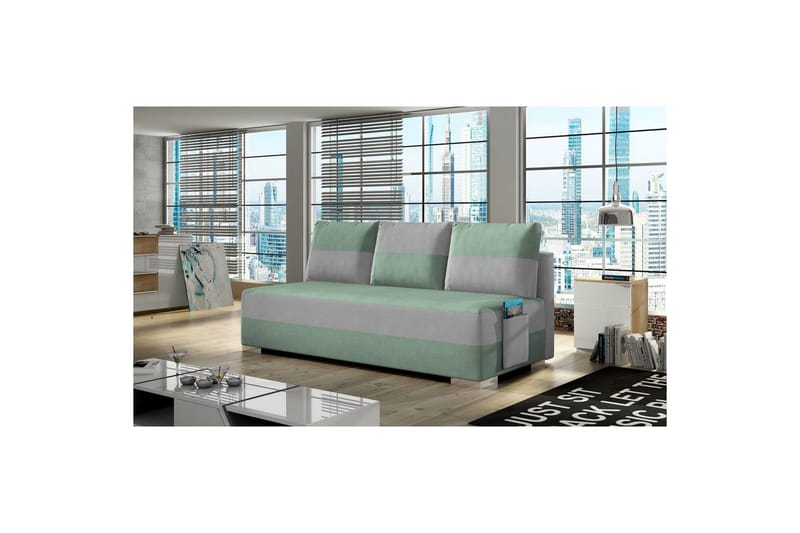 Soffa Eltap Atila 200x83x92 cm - Soro 34, Soro 83, Grön, Vit - Möbler - Soffa - Bäddsoffa