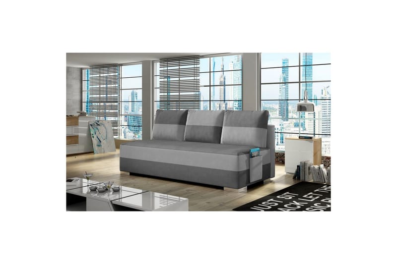 Soffa Eltap Atila 200x83x92 cm - Soro 93, Soro 83, Grå, Vit - Möbler - Soffa - Bäddsoffa