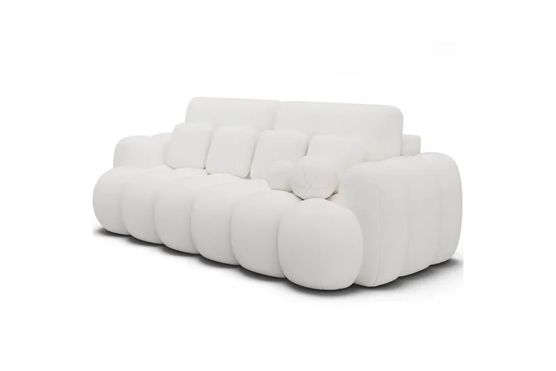 Soffa Eltap Cotonn 256x105x119 cm - Paolli 01, Vit - Möbler - Soffa - Bäddsoffa