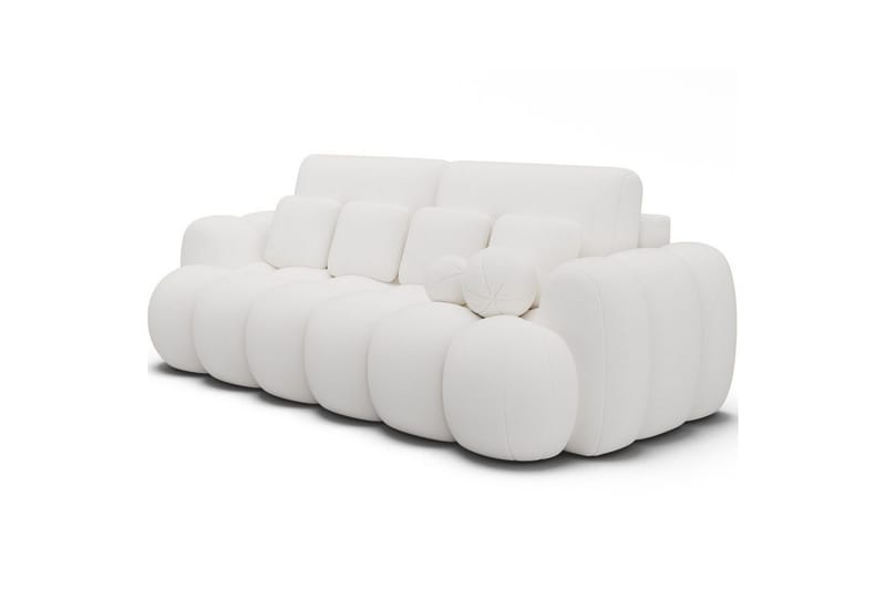 Soffa Eltap Cotonn 256x105x119 cm - Paolli 01, Vit - Möbler - Soffa - Bäddsoffa
