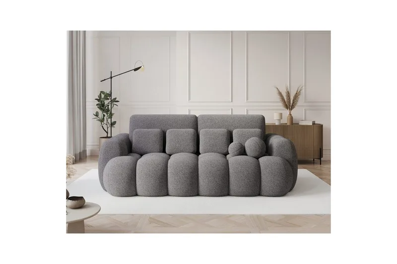 Soffa Eltap Cotonn 256x105x119 cm - Paolli 04, Grå - Möbler - Soffa - Bäddsoffa