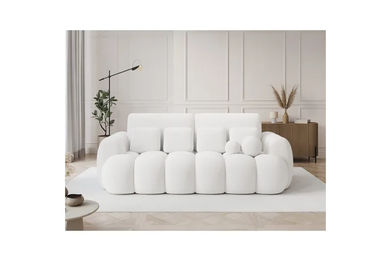 Soffa Eltap Cotonn 256x105x119 cm - Paolli 01, Vit - Möbler - Soffa - Bäddsoffa
