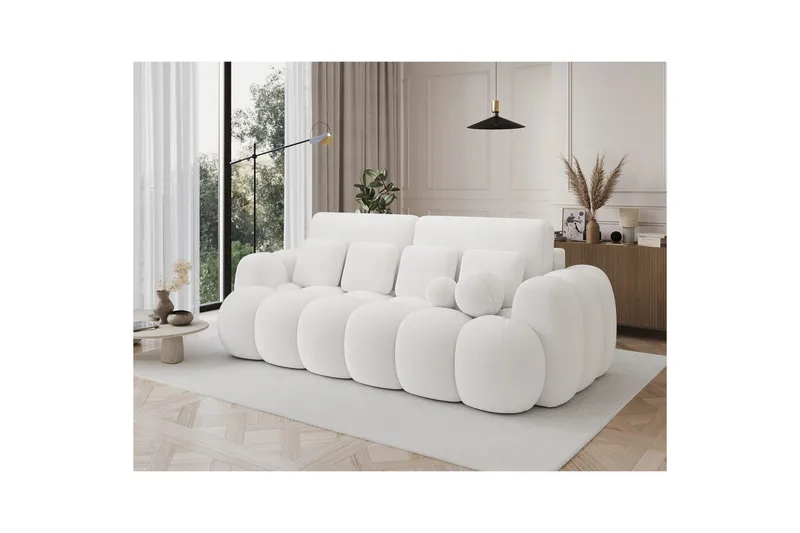 Soffa Eltap Cotonn 256x105x119 cm - Paolli 01, Vit - Möbler - Soffa - Bäddsoffa