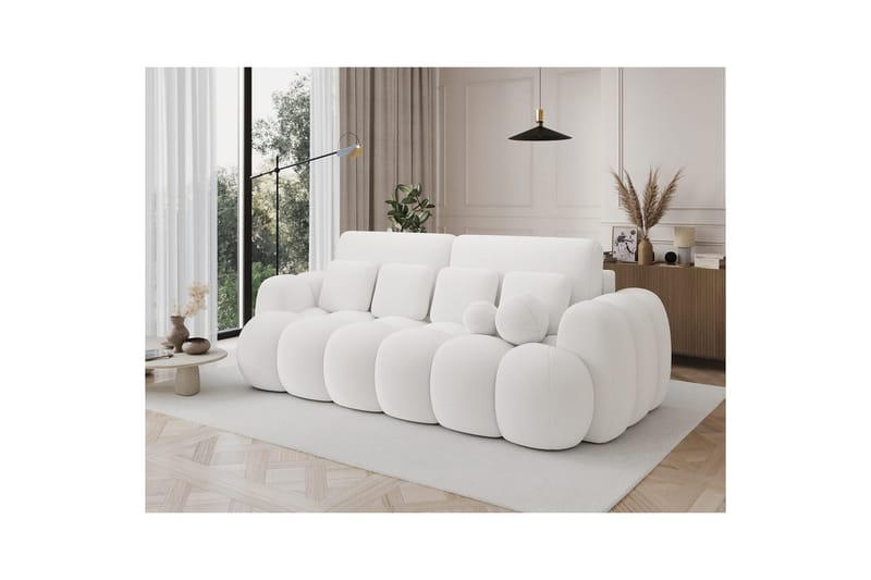 Soffa Eltap Cotonn 256x105x119 cm - Paolli 01, Vit - Möbler - Soffa - Bäddsoffa