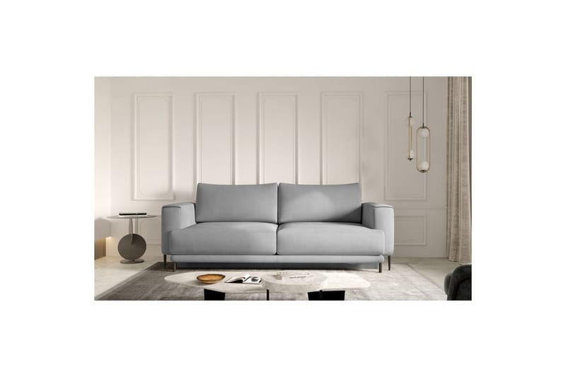 Soffa Eltap Dalia 248x84x95 cm - Nube 3, Ljusgrå - Möbler - Soffa - Bäddsoffa