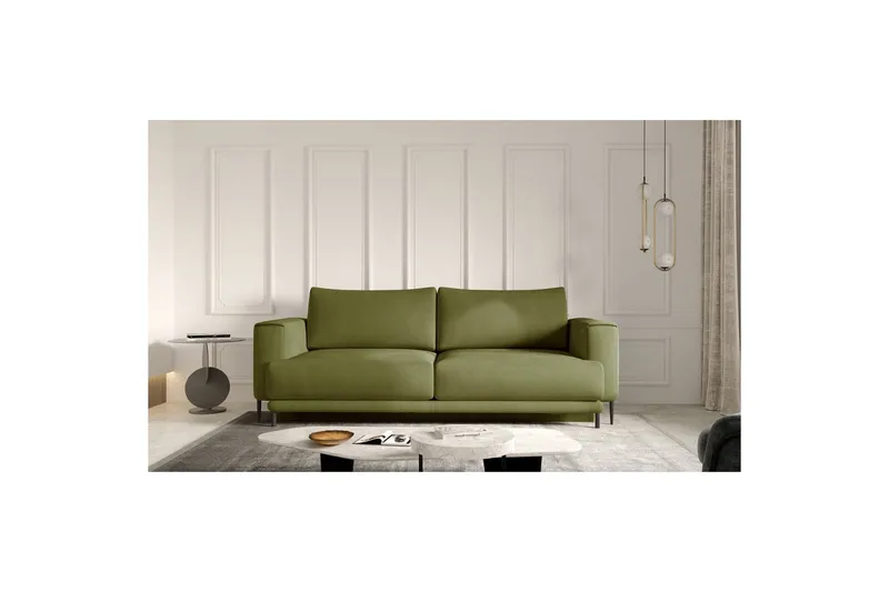 Soffa Eltap Dalia 248x84x95 cm, Nube 33, Grön