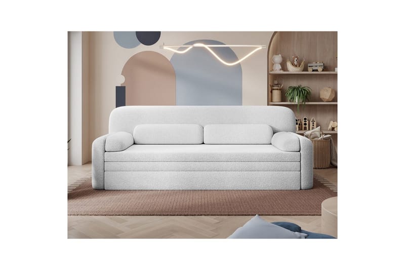 Soffa Eltap Elioss 236x89x87 cm - Royal 01, Vit - Möbler - Soffa - Bäddsoffa
