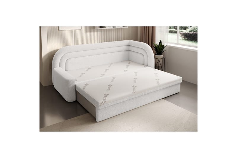 Soffa Eltap Fabillo 223x86x80 cm - Royal 01, Vit, Höger - Möbler - Soffa - Bäddsoffa