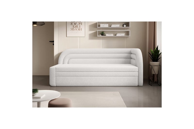 Soffa Eltap Fabillo 223x86x80 cm - Royal 01, Vit, Höger - Möbler - Soffa - Bäddsoffa