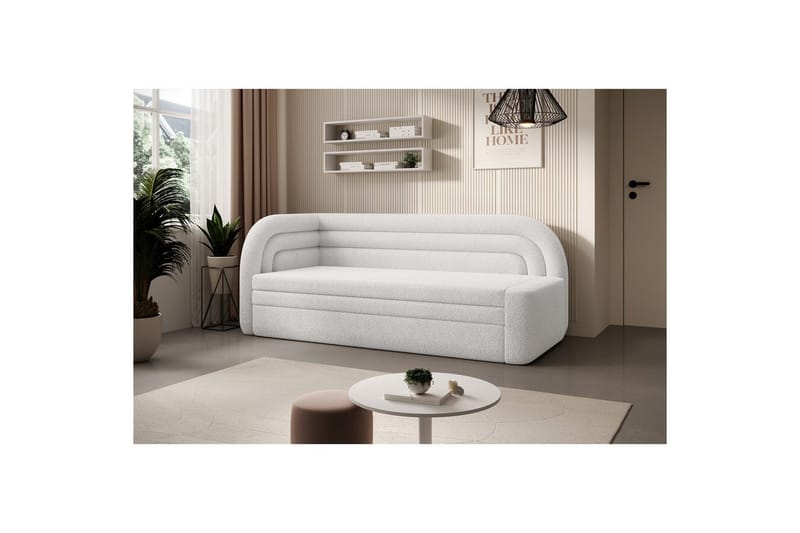 Soffa Eltap Fabillo 223x86x80 cm - Royal 01, Vit, Vänster - Möbler - Soffa - Bäddsoffa