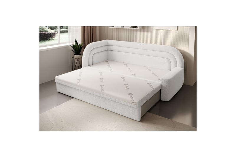 Soffa Eltap Fabillo 223x86x80 cm - Royal 01, Vit, Vänster - Möbler - Soffa - Bäddsoffa