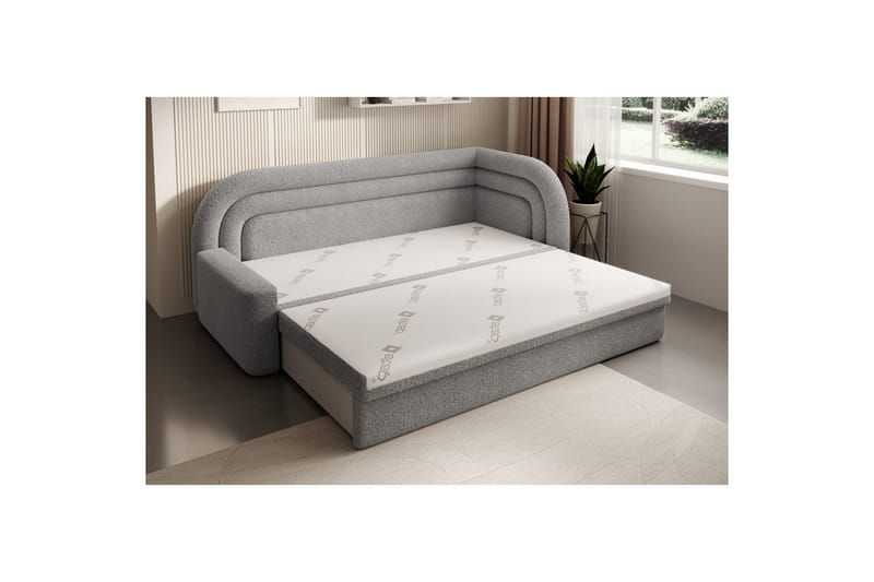 Soffa Eltap Fabillo 223x86x80 cm - Royal 04, Ljusgrå, Höger - Möbler - Soffa - Bäddsoffa