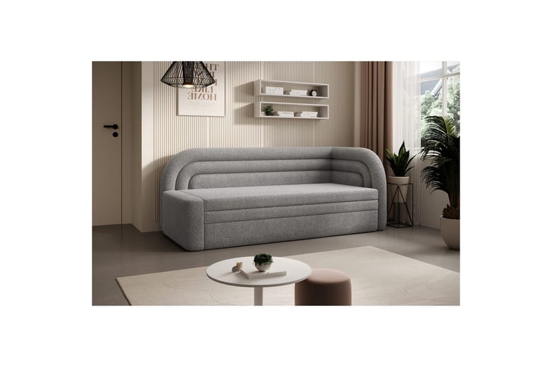 Soffa Eltap Fabillo 223x86x80 cm - Royal 04, Ljusgrå, Höger - Möbler - Soffa - Bäddsoffa