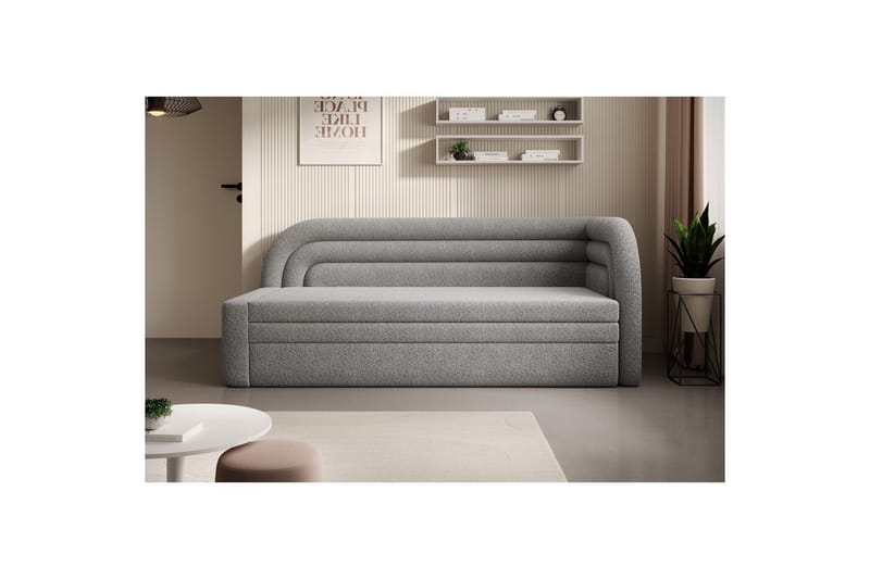 Soffa Eltap Fabillo 223x86x80 cm - Royal 04, Ljusgrå, Höger - Möbler - Soffa - Bäddsoffa