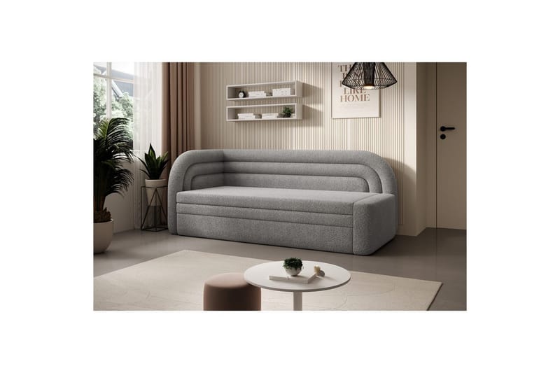 Soffa Eltap Fabillo 223x86x80 cm - Royal 04, Ljusgrå, Vänster - Möbler - Soffa - Bäddsoffa
