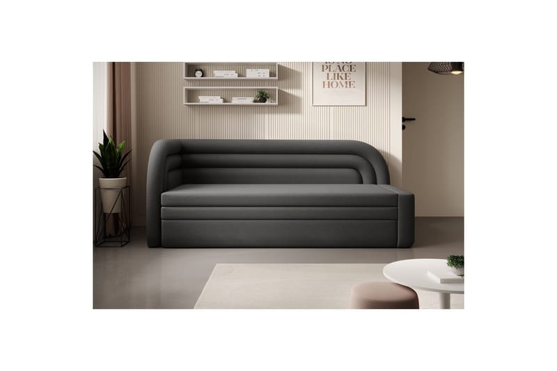 Soffa Eltap Fabillo 223x86x80 cm - Sola 6, Grå, Vänster - Möbler - Soffa - Bäddsoffa