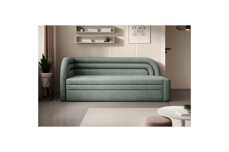 Soffa Eltap Fabillo 223x86x80 cm - Touch 100, Grön, Vänster - Möbler - Soffa - Bäddsoffa