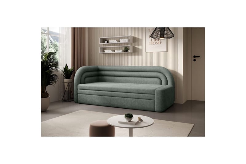 Soffa Eltap Fabillo 223x86x80 cm - Touch 100, Grön, Vänster - Möbler - Soffa - Bäddsoffa