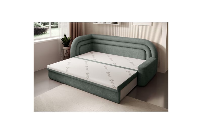 Soffa Eltap Fabillo 223x86x80 cm - Touch 100, Grön, Vänster - Möbler - Soffa - Bäddsoffa