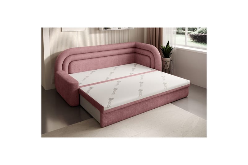 Soffa Eltap Fabillo 223x86x80 cm - Touch 24, Rosa, Höger - Möbler - Soffa - Bäddsoffa